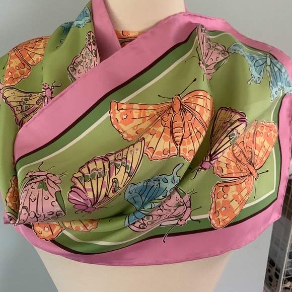 Lilly Pulitzer Accessories - Lilly Pulitzer Butterfly Silk Scarf